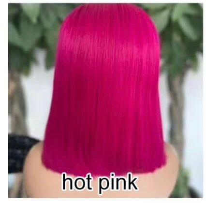 Colored Bob Wigs 13*4